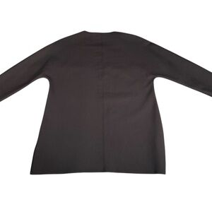 The Row Black Long Sleeve Minimalist Luxury Top | Made in USA